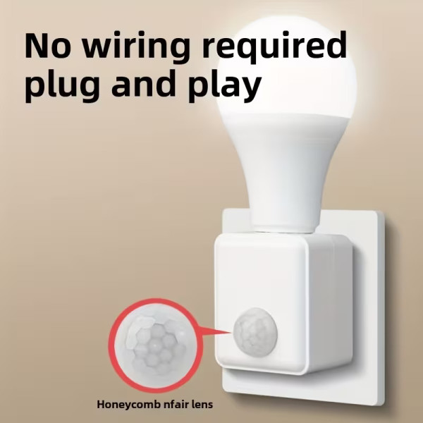 Βάση Λαμπτήρα E27 με Αισθητήρα Υπερύθρων Κίνησης 