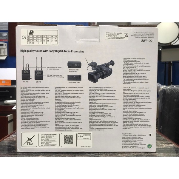 wireless bodypack lavalier Sony UWP-D21