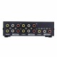 4 Port AV Audio Video RCA 4 Input 1 Output Splitter Box