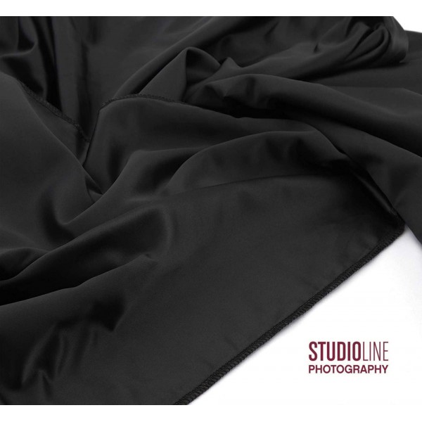 StudioLine 3 x 6 Διπλής Όψης Επαγγελματικό Μαύρο Πολυεστερικό Φωτογραφικό Πανί