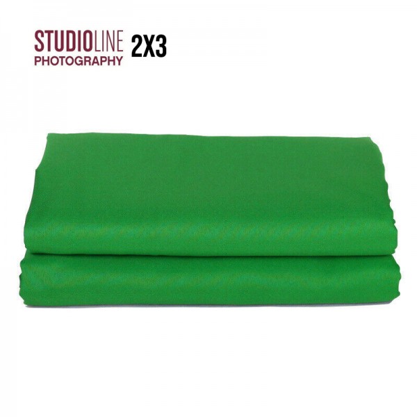 StudioLine 2 x 3 Double Sided Green Chroma key Photography New Polyester Background