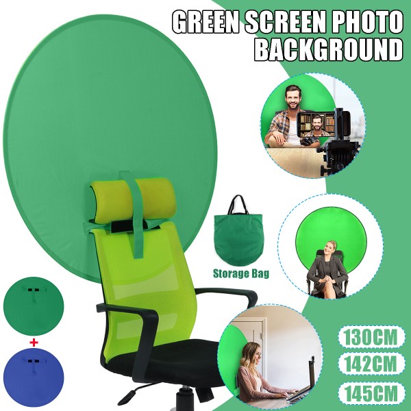 1,42m Green Screen Chair Backdrop Photography Background for Tik Tok Livestream