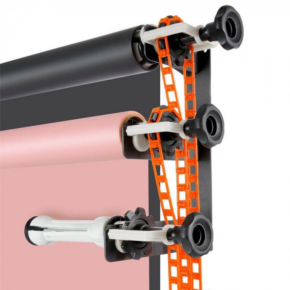 Wall Mounted Bracket Chain Pulley Background Support System for 3