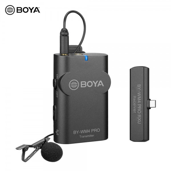 Original BOYA BY-WM4 Pro K5 Type-C  wireless Lavalier Microphone for Android