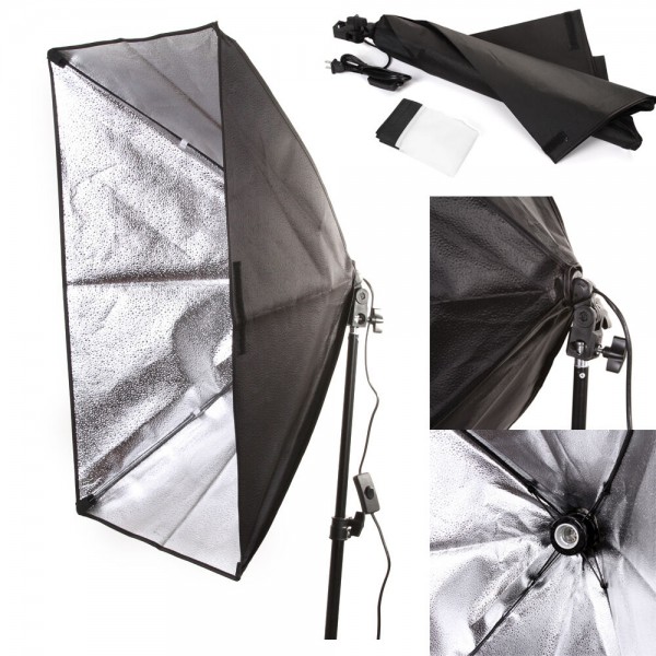 50x70cm Softbox Photography Studio Lighting Light E27