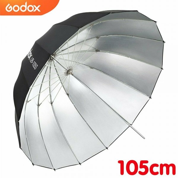 Godox UB-105S Parabolic Studio umbrella Silver 105cm for Flashlight 