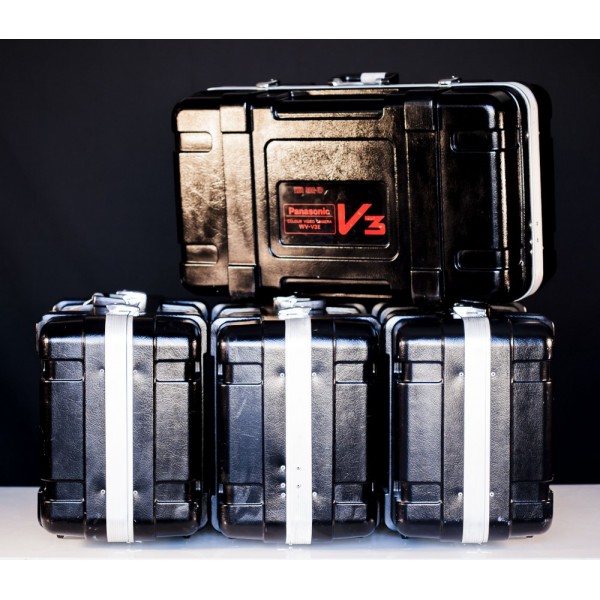 4 Video Cameras FULL Vintage Setup PANASONIC WV-V3  w Mixer (1986)