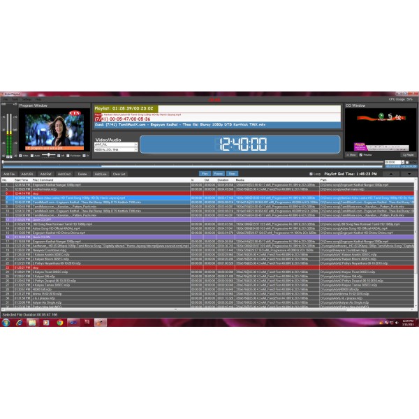CHANNEL TV PLAYOUT SOFTWARE