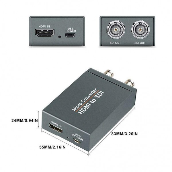 Micro Converter HDMI to SDI Video Converter w power