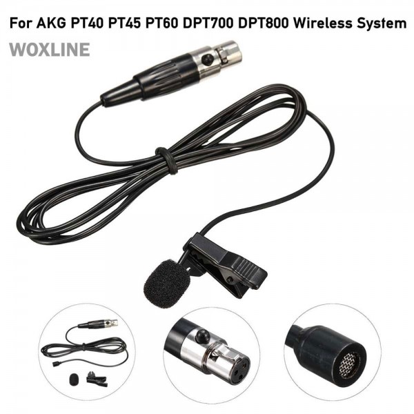 Μικρόφωνο πέτου 3Pin XLR mini Tie Clip on Lavalier Unidirectional Microphone