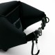 Μαύρη φωτογραφική αδιάβροχη θήκη DSLR με θέση φακού 21cm