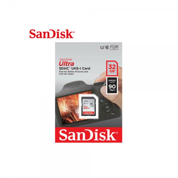 Κάρτα Μνήμης SDHC 32GB Sandisk Ultra UHS-I Class 10 90MBs 