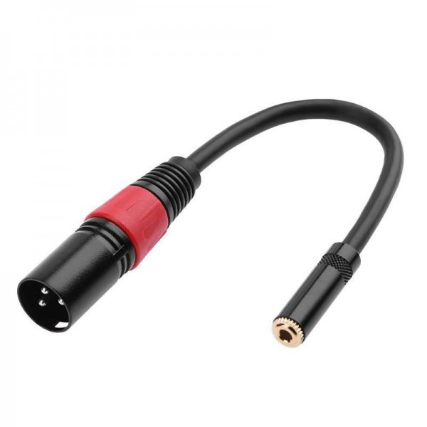 WOXLINE XLR Female Jack to 3.5mm Male 1/8 TRS Stereo Microphone Mic Audio Cable
