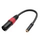 WOXLINE μετατροπέας XLR Female Jack to 3.5mm Male 1/8 TRS Stereo Microphone 