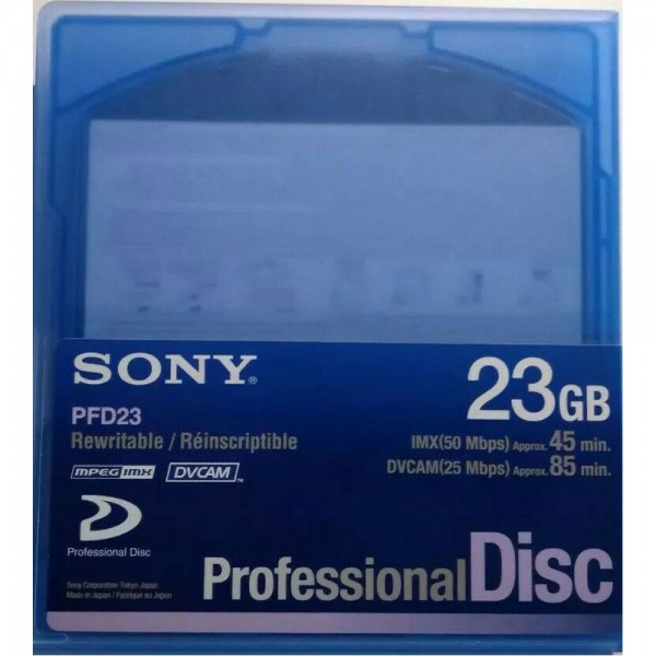 Sony PFD23 XDCAM 23GB mpeg dvcam REWRITABLE Disc