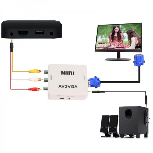  A/V to VGA  Converter 