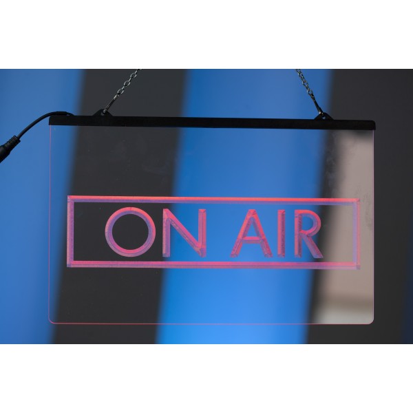 ON AIR Neon LED Display Radio Television Studio