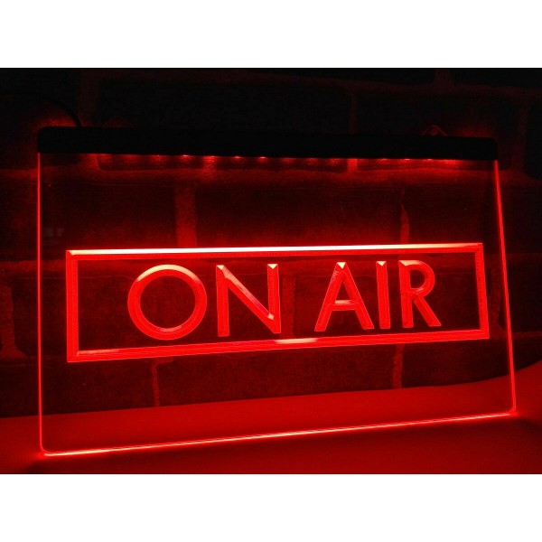 ON AIR Neon LED Display Radio Television Studio
