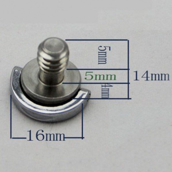 1/4" D-Ring Screw for Quick Release