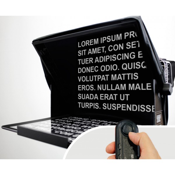 Professional TeleprompterPad 14" glass w Remote 