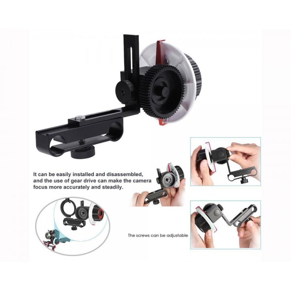 PhotoCame Follow Focus with Adjustable Gear Ring