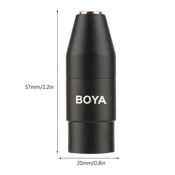 Μετατροπέας BOYA 3.5mm από Mini-Jack σε  XLR (TRS Female to XLR Male Adapter)