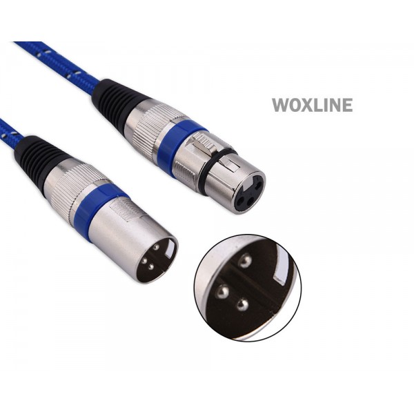 WOXLINE 10m XLR 3 Pin Male to Female Cable Cord