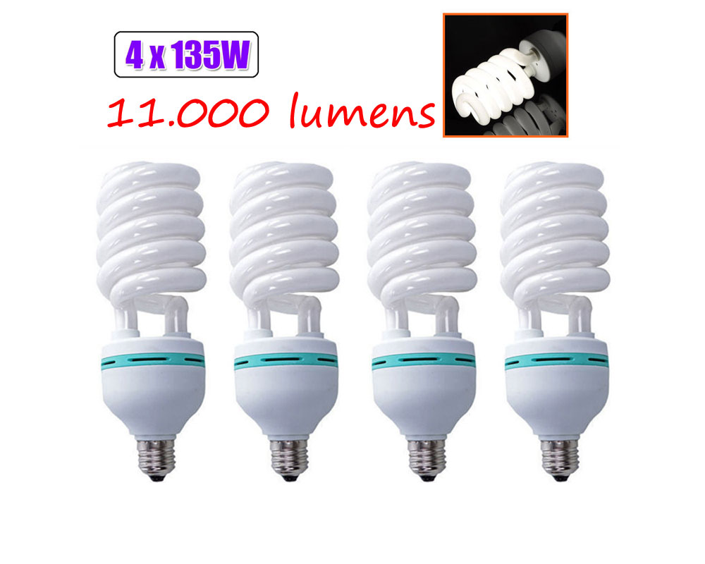 4 X New Generation Outletvideo Xl Pro Photography Daylight Bulb 135w 5500k 11 000 Lumens 4 X New Generation Outletvideo Xl Pro Photography Daylight Bulb 135w 5500k 11 000 Lumens