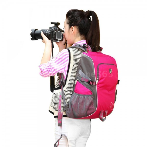Red Rose Backpack Camera Bag