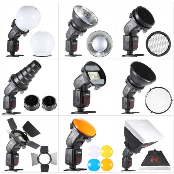 All in one Flash Accessories Kit+Universal Mount