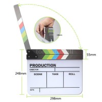 Pro Large Clapperboard TV Movie Cut/Action