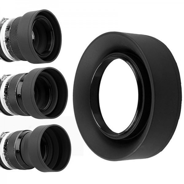 49mm Rubber 3in1 Collapsible Lens Hood