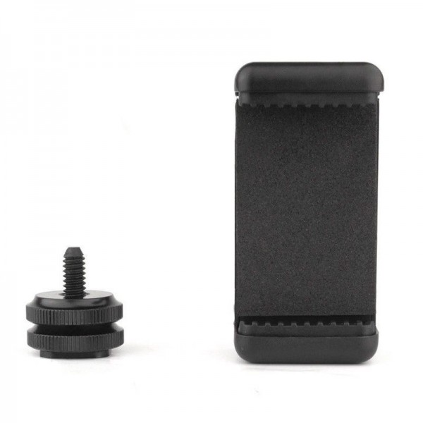 DSLR Cell Phone Clip Holder + Hot Shoe