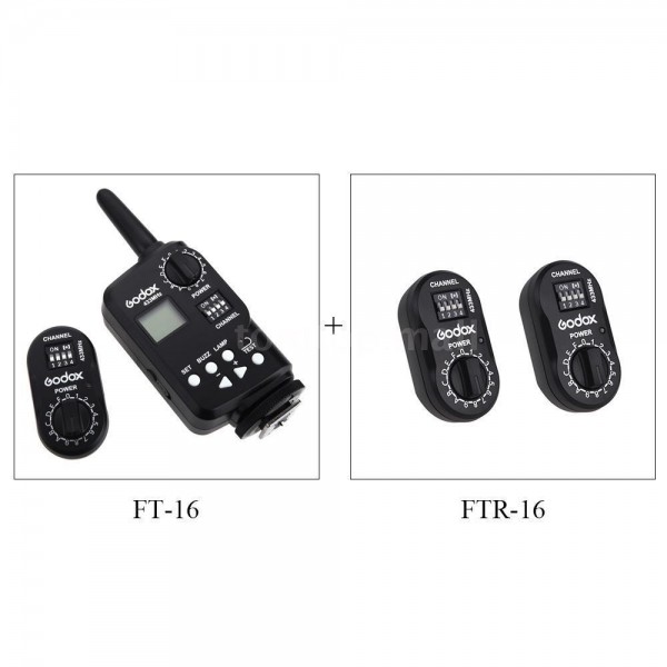 Godox FT-16 Wireless Controller Flash Trigger With 3Pcs Receiver  FTR-16