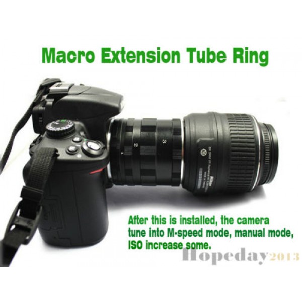 5 parts Macro Extension Tube Ring For Nikon (Metal version)