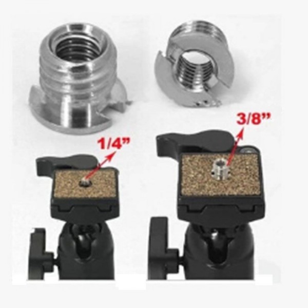 5 x 1/4" to 3/8" Convert Screw Adapter for Tripod