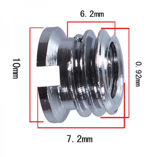 5 x 1/4" to 3/8" Convert Screw Adapter for Tripod