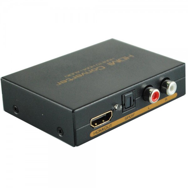 HDMI to HDMI + SPDIF + RCA Audio Extractor Converter