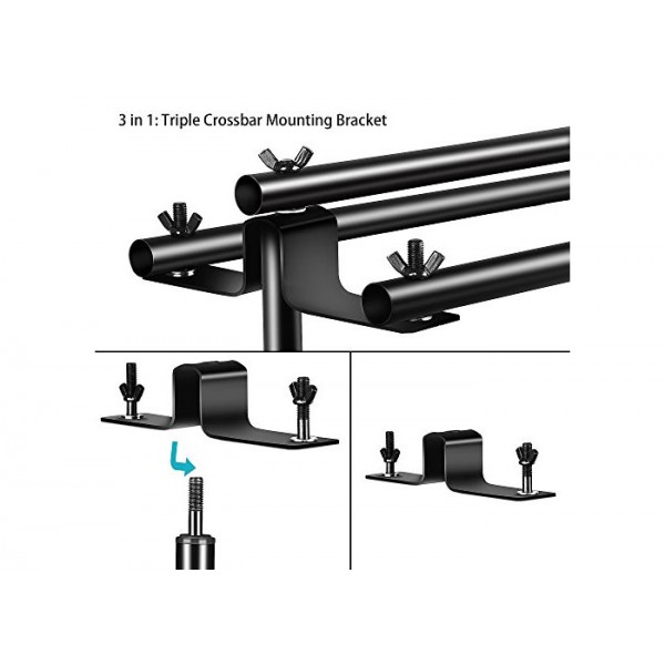 2 x Triple Crossbar Bracket Hoder