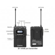 New Generation TX8 Pro Wireless Microphone Transmitter for BY-WM8 System