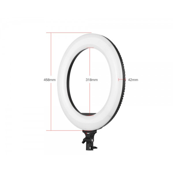 Σετ φωτιστικού Ring LED Tolifo 430 SMD τεχνολογίας με βάση τηλεφώνου καθρέφτη κ τρίποδα  (Bi Color 48W - 4800 LM - Battery & AC Type)