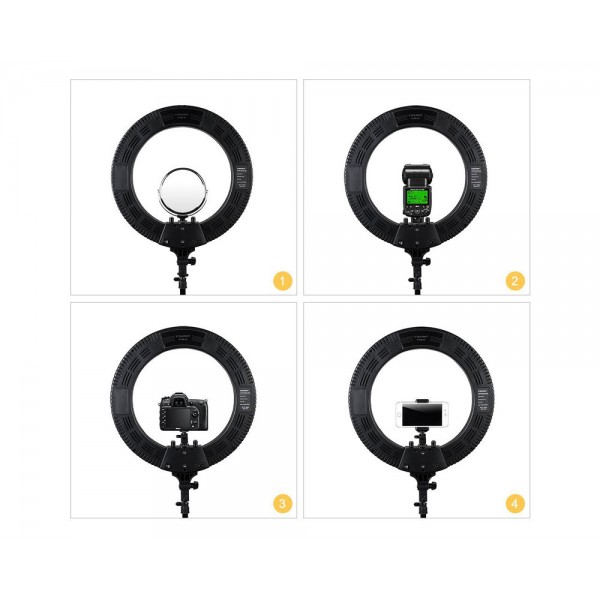 Φωτιστικό LED SMD τεχνολογίας Tolifo 360 Light Make up με βάση τηλεφώνου (Bi Color 40W - 4000 LM - AC Type)