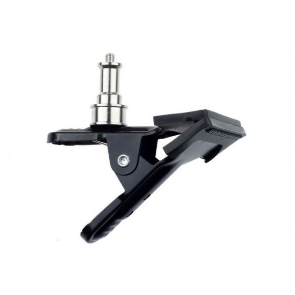 Μεταλλικός φωτογραφικός αντάπτορας Clip Clamp Light Stand 1/4"Screw