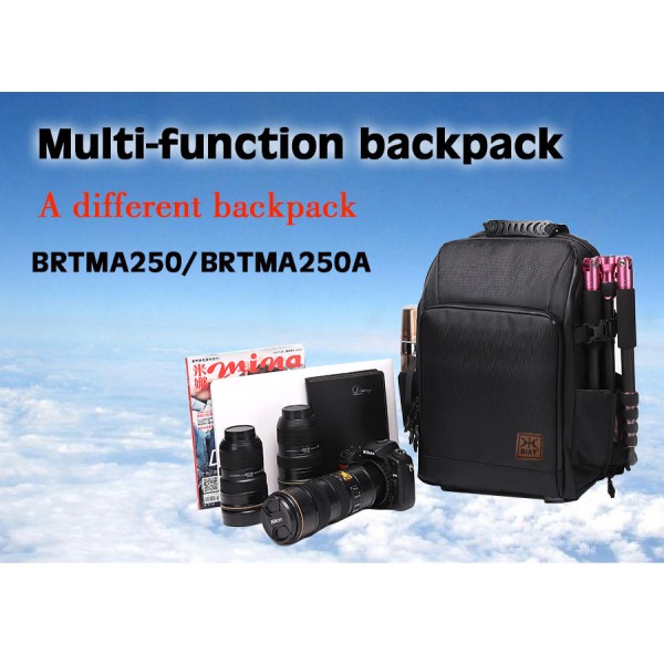 Φωτογραφική τσάντα πλάτης DIAT 250 με USB Interface (Μαύρο χρώμα)