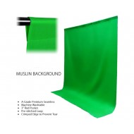 PhotoCame Chromakey Green 100% Cotton Studio Background (2x3m)
