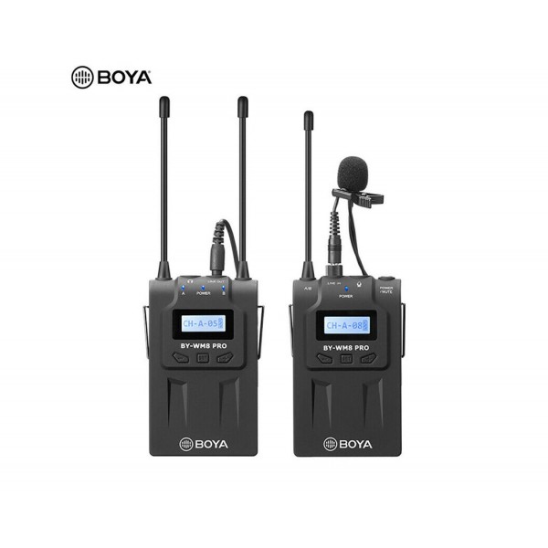 New Generation BOYA BY-WM8 PRO-K1 Wireless Microphone (Dual Receiver+1 Transmitter)