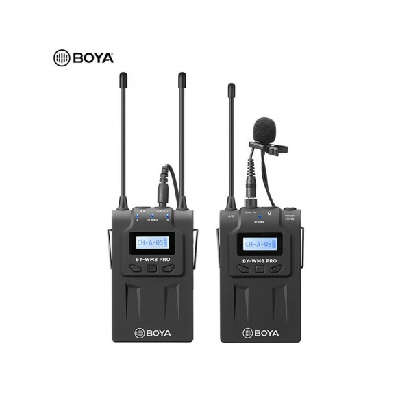 Ασύρματο kit μικροφώνου πέτου BOYA BY-WM8 PRO-K1 (Dual Receiver+1 Transmitter)