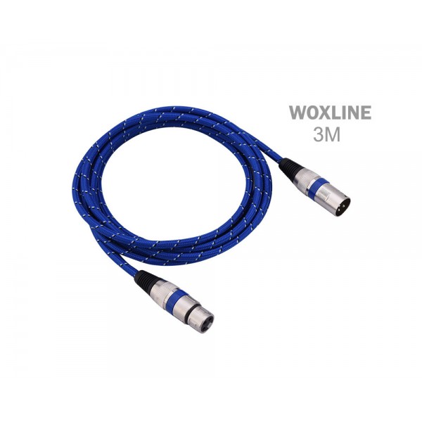 WOXLINE 3m XLR 3 Pin Male to Female Cable Cord