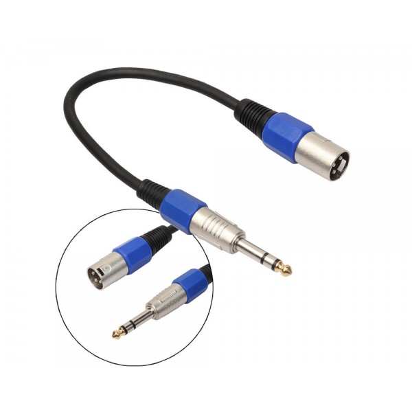 Καλώδιο XLR Male to 1/4 6.35mm Female Plug Stereo Microphone Adapter