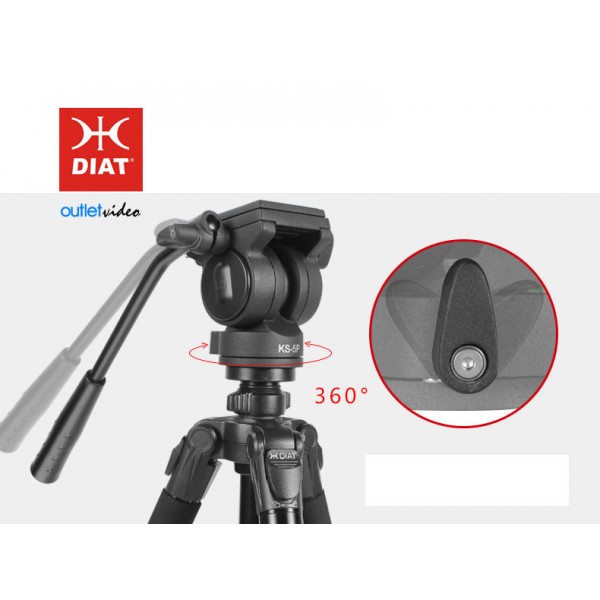 Κεφαλή Diat 5P για βιντεοκάμερες & DSLR  (Για έως 5kg)